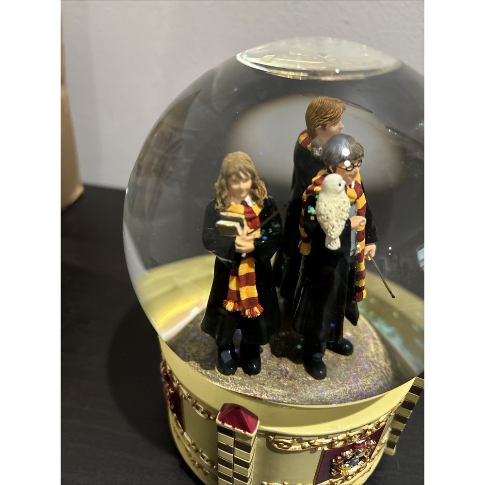 Harry Potter Trio San Francisco Music Box Waterglobe Hermione Ron "Hedwigs Theme - Picture 9 of 17
